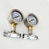 Professional Lab Chair Air Unit Compressor Pressure Relief Valve Manometer Lab Air Pressure Testing Gauge 2 Hole 4 Hole