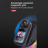 1080P HD Thumb Action Camera 180° Rotate Sport DV Cycling Recorder Magnetic Attract Outdoor Camcorder Action Camera