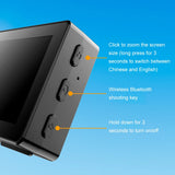 for iPhone Android Phones Rear Camera Selfie Vlog Live Wireless Bluetooth Monitor Portable Mini Smartphone Selfie Screen Display