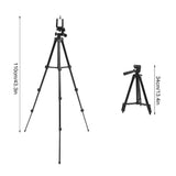 Durable 110cm Tripod Stand Aluminum Alloy Lightweight、 Mobile Phone Tripod Portable Black Camera Tripod Digital Photography