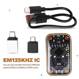 Chameleon Ultra V2.0 RFID Smart Chip Reader Emulator+3Xcuid/UID Keychain 125Khz 13.56Mhz Card Decode NFC Duplicator
