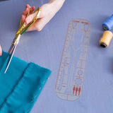 French Curve Ruler Lightweight Clear Fashion Drawing Template Ruler for Dressmaking Fashion Designing Combination Pattern Makers
