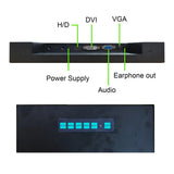 18.5" 1920x1080 TFT Indurstrial LCD Touch Monitor,350nit ,H/D VGA DVI Video Port