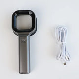Handheld Veterinarys Woods Lamp Dogs Cats Pet 365nm Led Woods Lamp for Farm Animals/Medical Magnifying Glass Specialized Testing