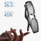 BT Smart Glasses Real-Time 150+ Language Translation Bone-Conduction Music Glasses Built-in Speakers Voice Control for Men Women