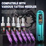 Wireless Tattoo Guns Full Kits Long-lasting Micropigmentation Full Kit Battery Tattoos Pen Machine Professional Tattoos Material