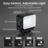 1/2 Pcs Magnetic Fill Light for DJI Osmo Pocket 3 Rechargeable LED Video Light Photography Lighting Sports Camera Accessories