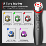 P Age Boosters Pro R 6 in1 Handheld Facials RF EMS Machine Personals Care Face Massage Electric LED Beauty Device