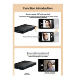Wireless Magnetic Selfie Monitor For Iphone Selfie Mirroring Enhanced Rear Camera Viewing Grey