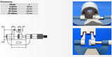 Professional Ratchet Stop Caliper Type Micrometers 0-25mm 25-50mm 50-75mm 75-100mm