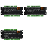3X 8CH LED Strip Signal Amplifier,WS2812 5V SPI TTL Signal Output For WS2811 WS2815 SK6812 Pixels LED Light DC524V