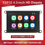 E-Easy To Use-ESP32-S3 8M PSRAM 4M FLASH 4.3 Inch IPS 480X270 HD LCD Display Module Wifi Bluetooth 240Mhz LX6 MCU For Arduino LV