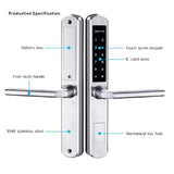 Tuya WIFI Smart Digital Door Locks Hotel Fingerprint Card Access for Secure Entry