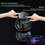 USB Microphone for PC Condenser Podcast Mic for Studio Recording with Headphone Jack, Led, Noise Cancellation Gaming Microphone