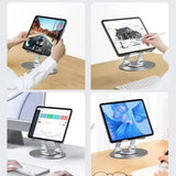 360° Rotatable Tablet Stand Adjustable Liftable Phone Desk Bracket Foldable for 4.7-12 Inch for Ipad Pro/Air/Min Laptop Tablet