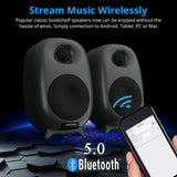 80W High-fidelity 4-inch Active Speaker 2-way Bookshelf Speakers 3D Stereo 35 HZ-20 KHZ High-end Home BT Remote Audio Equipment