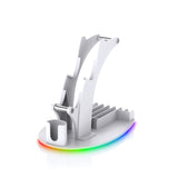 For PS5 Desktop Storage Stand Controller Stand With RGB Lights Headphone/Handle/Remote/Disc Desktop Storage Stand