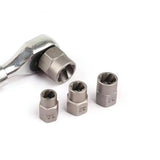 14PCS Nut Bolt Extraction Socket Set Bolt Extractor Tool Set Impact Bolt Nut Remover Kits For Removing Damaged Bolts Nuts Screws