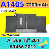 A1494 NCZOBOE Laptop Battery A1245 A1405 A1417  A1495 A1496 A1618 For Macbook A1237 A1304 A1369 A1466 A1398 A1465 A1466 A1398
