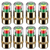 36PSI Tire Pressure Monitoring Valve Easy To Read 3 Color Eye Alert Tire Pressure Monitor Valve Stem Caps for Most Car Truck SUV