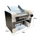 2200W Stainless Steel Noodle Maker Stainless Steel Dough Press Machine Desktop Design Adjustable Thickness For Bread Bun Pasta