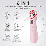 NEW Booster Pro Led Facial Light Therapy 5 Colors Eye Beauty Wand Red Light Eye Massager for Skincare & Blue Rejuvenation Tool