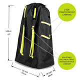 Stroller Bag for Airplane Travel Waterproof Gate Check Bag for Strollers Baby Stroller Cover Hands-free Gate with Backpack Strap