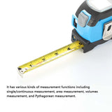 Newest 3 in 1 Laser Rangefinder 5M Tape Measure Ruler LCD Display with Backlight Distance Meter Building Measurement Device