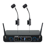 Accordion Microphone Wireless System Pickup Radio Professional Condenser Dual Double Mic Kit for Button Piano Accordion ACEMIC
