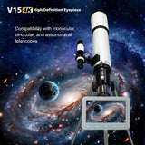 4K UHD Monoculars Binoculars Eyepiece Camera 5X Digital Zoom Astronomical Telescope Eyepiece Recorder for Bird-Watching Lunar