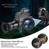 NV4A Infrared Night Vision Monocular 4X Zoom HD Video Camera Device Round Screen Crosshair Attach Night Hunting IR Digital Scope