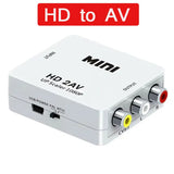 RCA AV to HDMI-compatible Converter AV/CVSB L/R Video Box HD 1080P 1920*1080 Support NTSC PAL Output AV To HDMI-compatible