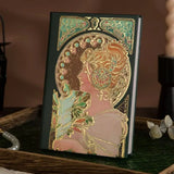 Fashion Retro Hardcover Notebooks Oil Painting Series Classic Design Notepad 3D Color Page Illustration Diary Notebook