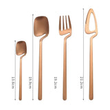 304 Stainless Steel Wall Hanging Steak Knife Fork Spoon Western Tableware Household Sanding Hanging Cup Coffee Dessert Spoon Fou