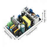 AC/DC-DC Converter AC100-240V/DC141-339V to DC18-33V/DC1.25-31V Dual-channel Output Adjustable 180W Switching Power Supply Board