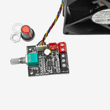PWM Brushless Motor Speed Governor 4-Wire Fan Speed Controller With Switch DC8-24V 0-100% Duty Cycle Adjustable Motor Regulator