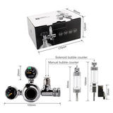 Factory Direct Eco-Friendly Co2 Regulator for Aquarium Hydroponics Solenoid Valve for Planted Tank