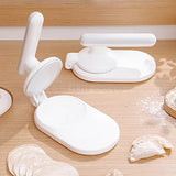 Dumpling Skin Press Maker Multifunctional ABS Dough Press Mold for Wonton Pastry Making Kitchen Tool with Hanger Hole 22x21x10cm
