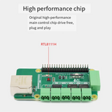 For Raspberry Pi 5 Pcie To RJ45 Gigabit Ethernet Adapter Board CAN/RS485/RS232 Interface Plug And Play