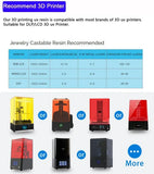 High Quality Liquid Casting Wax Resins Yellow Color Jewelry 3D Printer Castable Resins for LCD/DLP/SLA Printer 500g/1000g