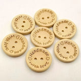 500pcs Round Wooden Sewing Buttons Decorative