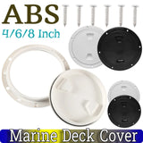 4/6/8 Inch Boat Hatches Deck Plate Round Deck Inspection Access Hatches Cover Non Slip Detachable for Marine Boat Yacht