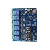 XH-M194 AC/DC12V Time Relay Control Module 5 Channel Timer Relay Switch Time Control Board for Motor/Water Pump/Boiler