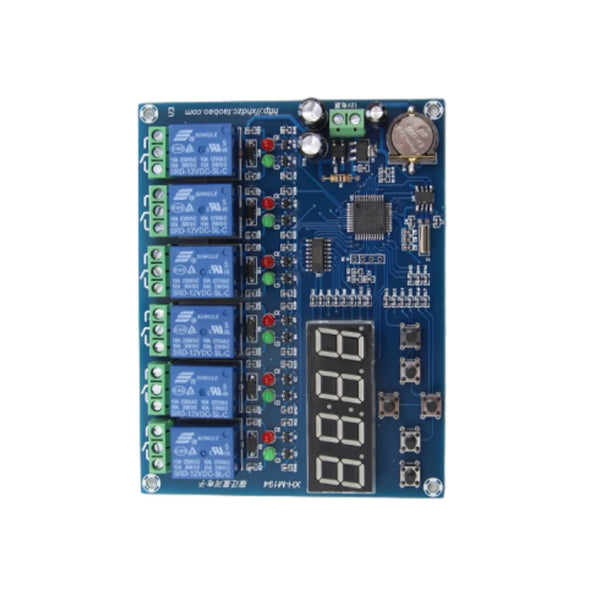XH-M194 AC/DC12V Time Relay Control Module 5 Channel Timer Relay Swit ...