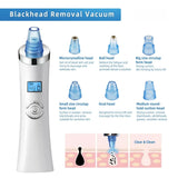 6 In1 Heads New Best Facial Handheld Electric Pore Nose Acne Vacuum Blackhead Remover for Home Use