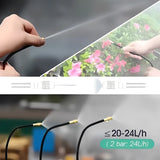 Garden Programmable Timer Misting Cooling System 360° Free-bend Misting Nozzle Adjustable Atomizer Sprayer Outdoor Watering Kits