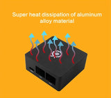 Orange Pi R1 Plus LTS Aluminum Alloy Case - Protective Shell for Development Board with Included Thermal Conductive Pad