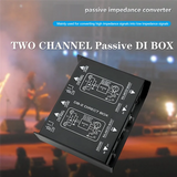 Professional Audio Possive DI Box DB2 2 Channel Guitar Bass DIRECT Box Active Audio Converter