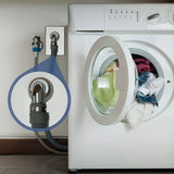 2 Pieces Washing Machine Drain Hose Connectors Washer Extension Adapter With 4 Pieces Drain Hose Clamps