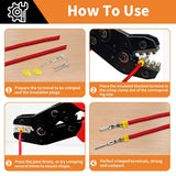 660Pcs Connector Pin Kit Car Electrical Wire Terminal 1/1.5/1.8/2.2/2.8/3.5/4.8/6.3mm Terminal Pins Connector Pin Crimp Pin Plug